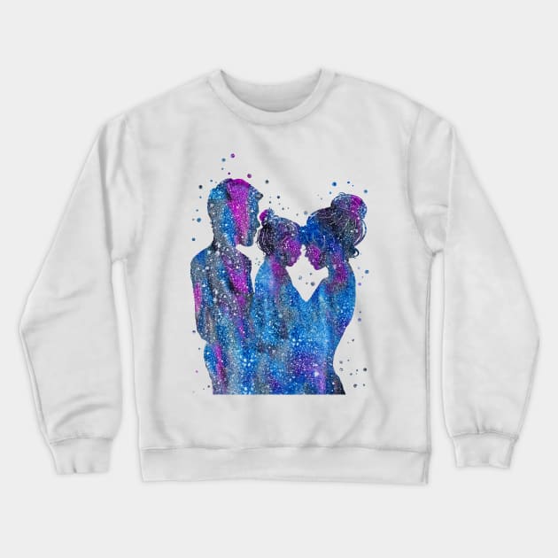 Family Crewneck Sweatshirt by RosaliArt